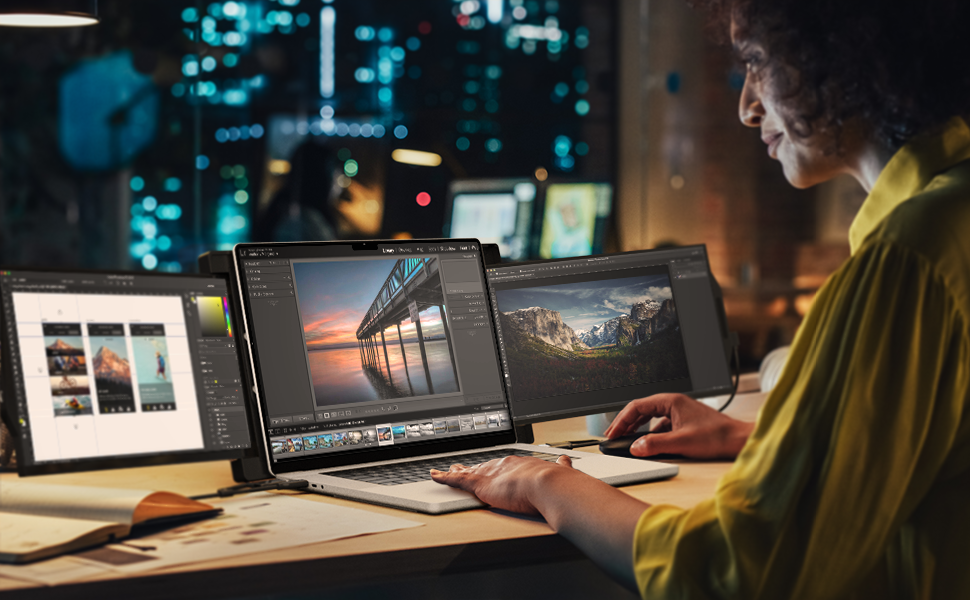 Mobile Pixels Trio triple monitor for laptop