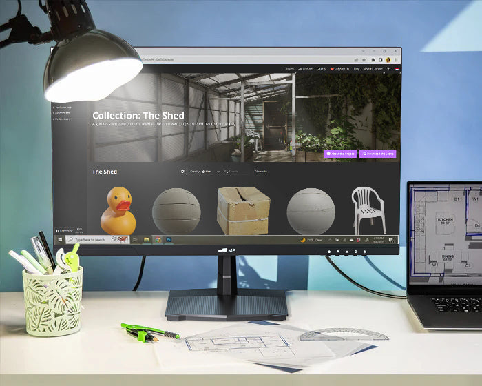 Mobile Pixels 4k desktop monitor loaded with connectivity
