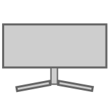 1 × 34" Curved Monitor