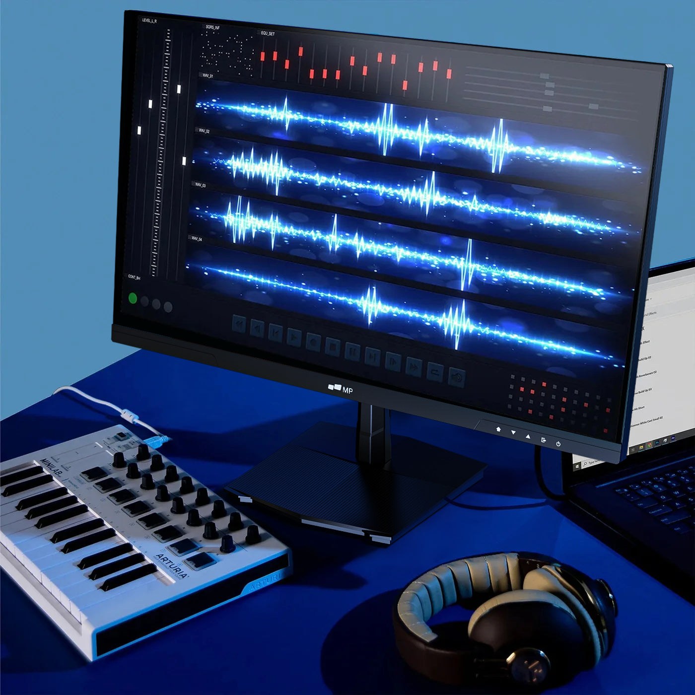 Mobile Pixels 27 Inch 4k desktop monitor for audio editing