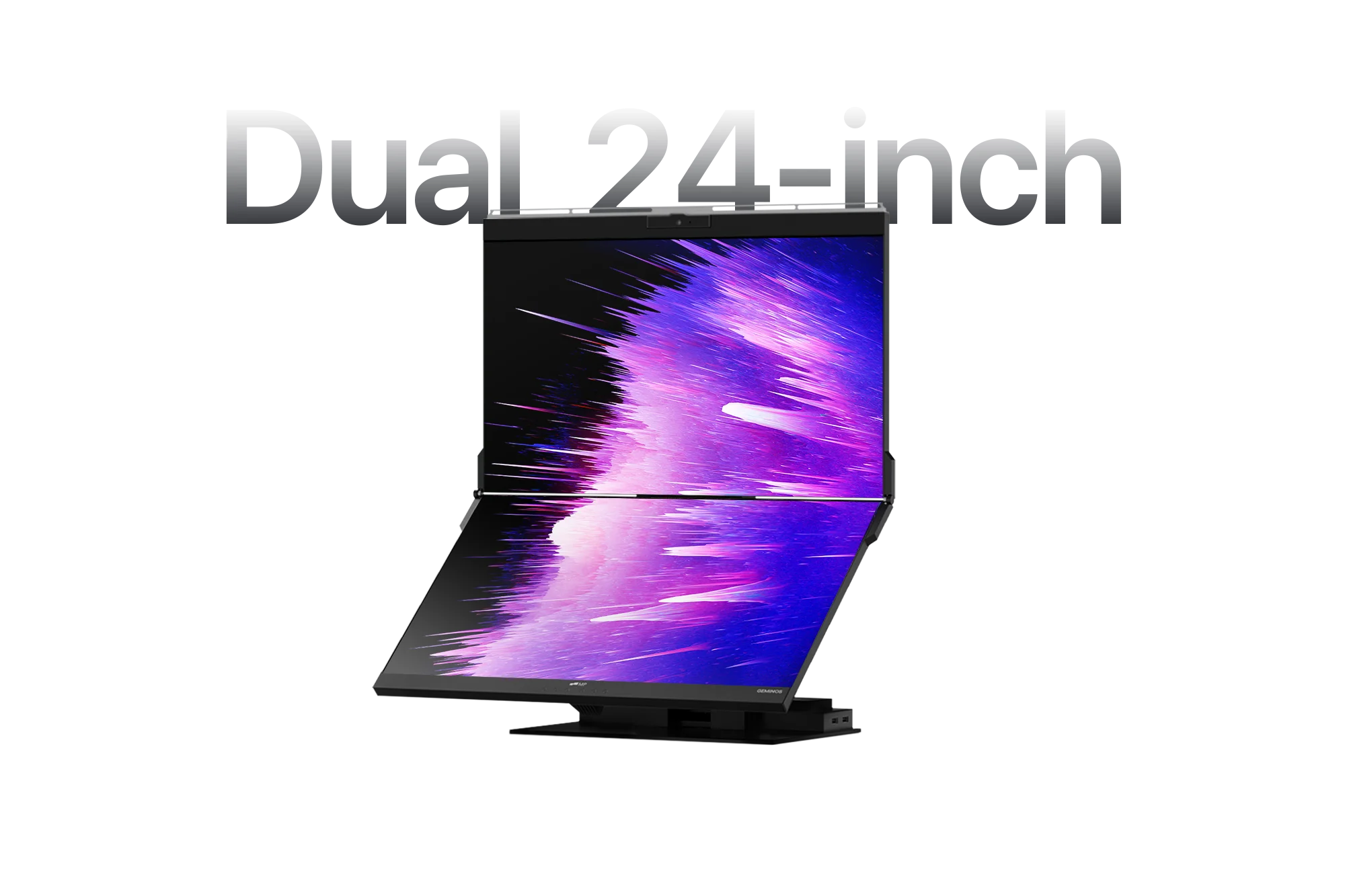 Geminos dual 24-inch stacked monitor