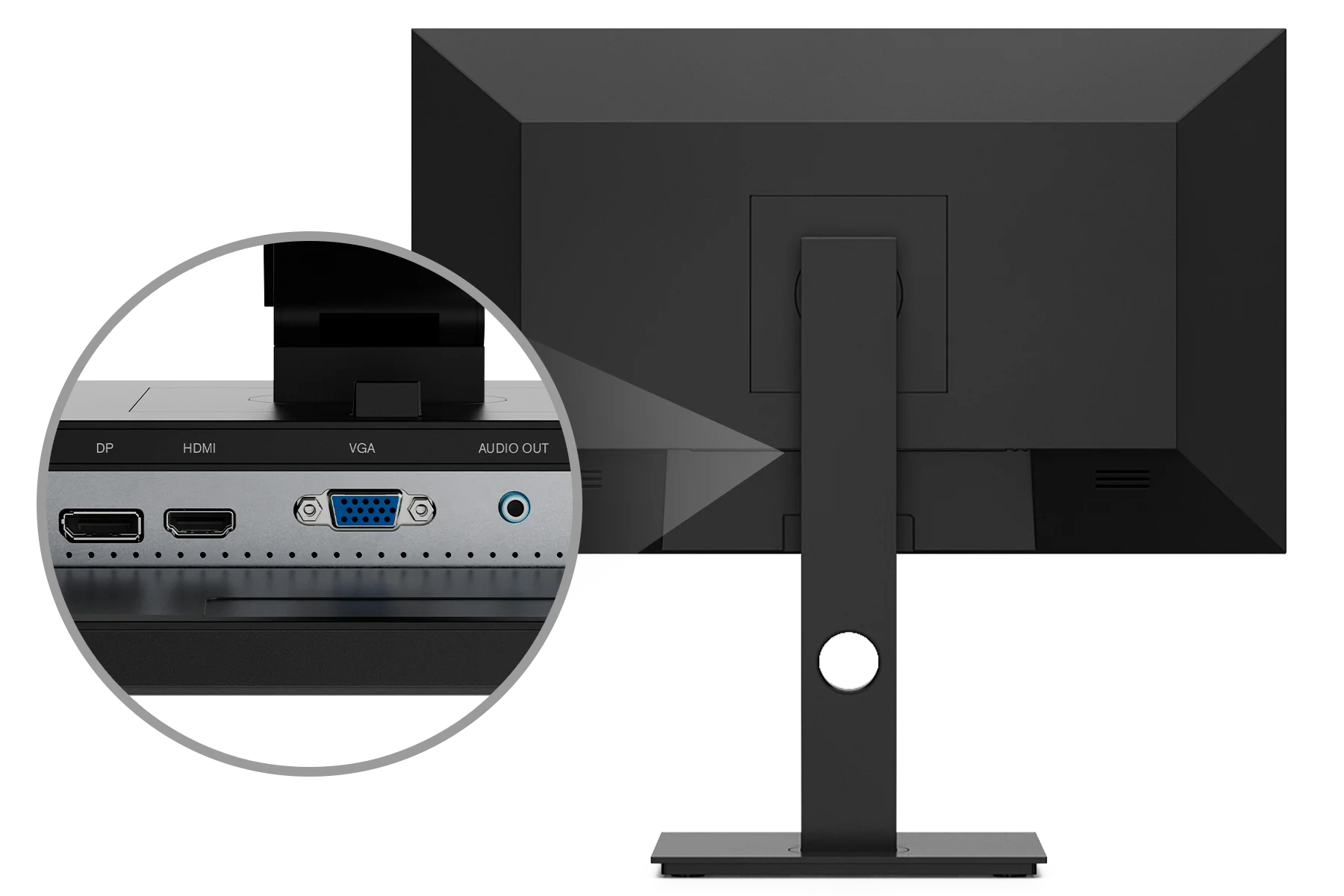 MP 24 inch desktop monitor has rich connection interfaces