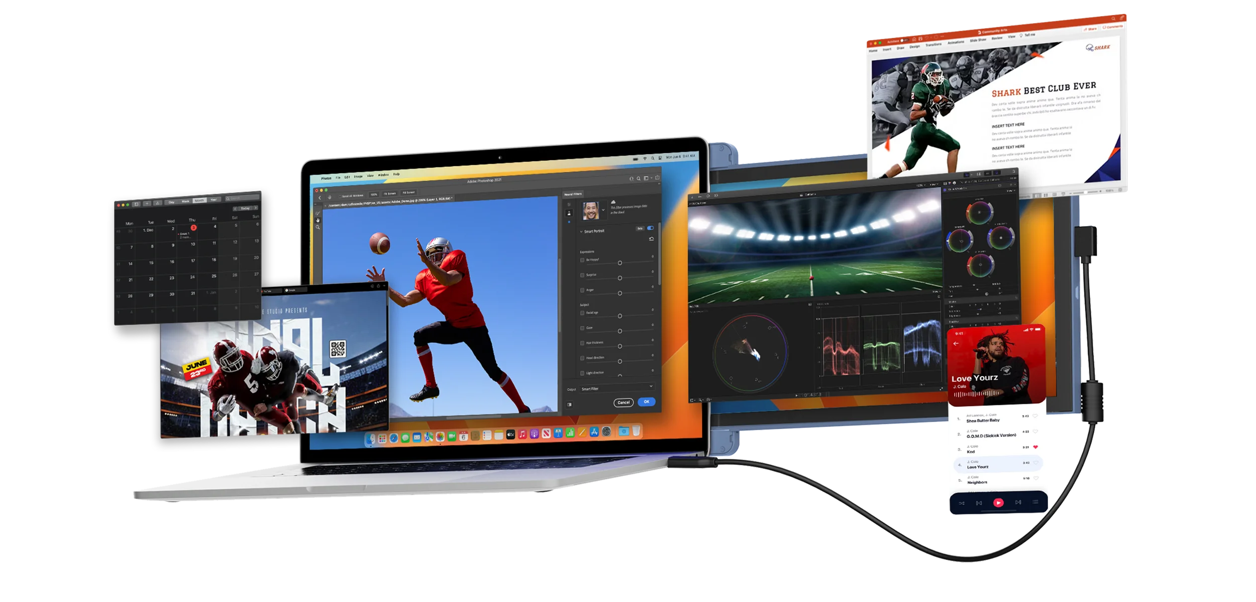 Duex Lite Portable External Monitor for MacBook pro