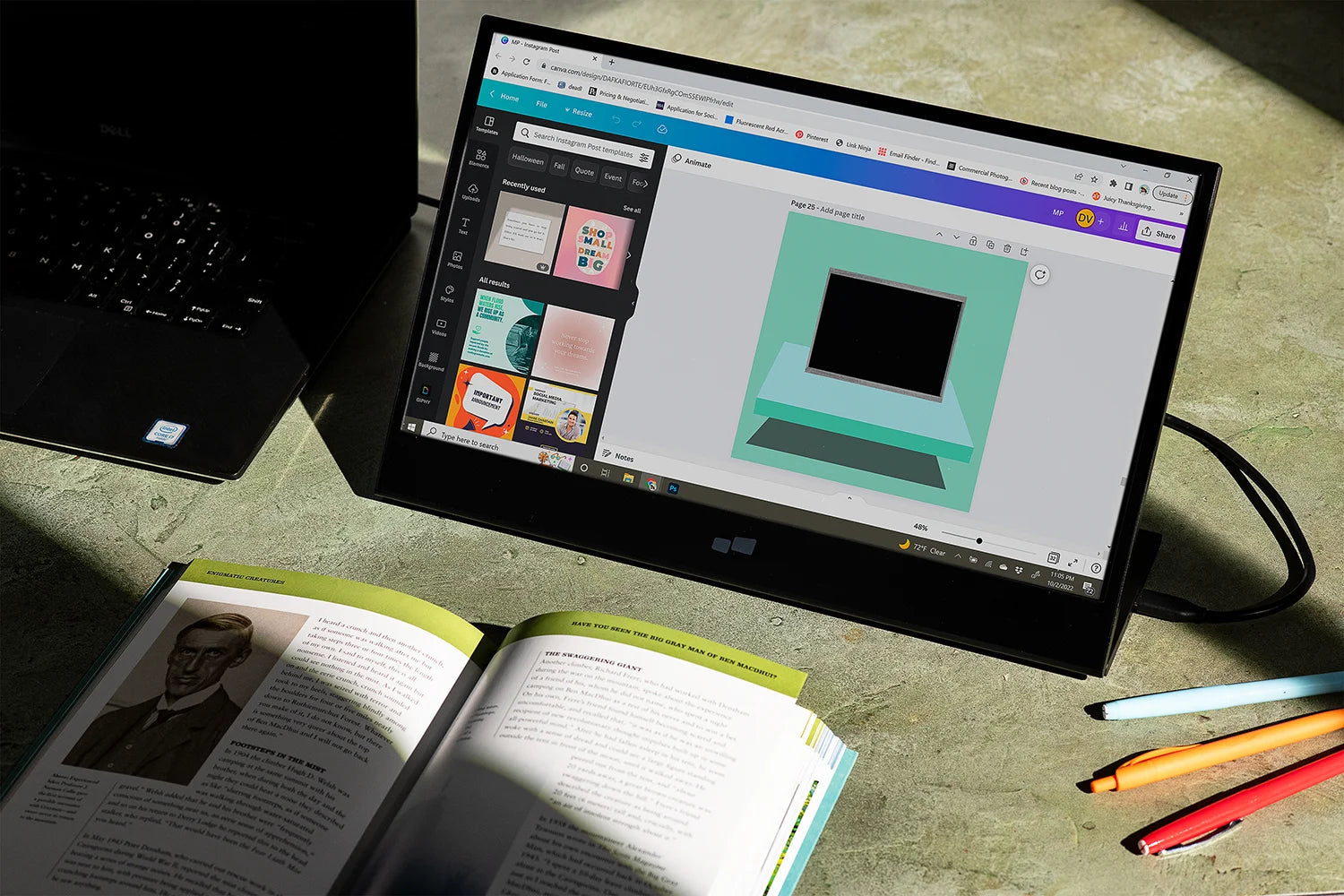 Glance portable monitor for laptop for laptop perfect visual experience