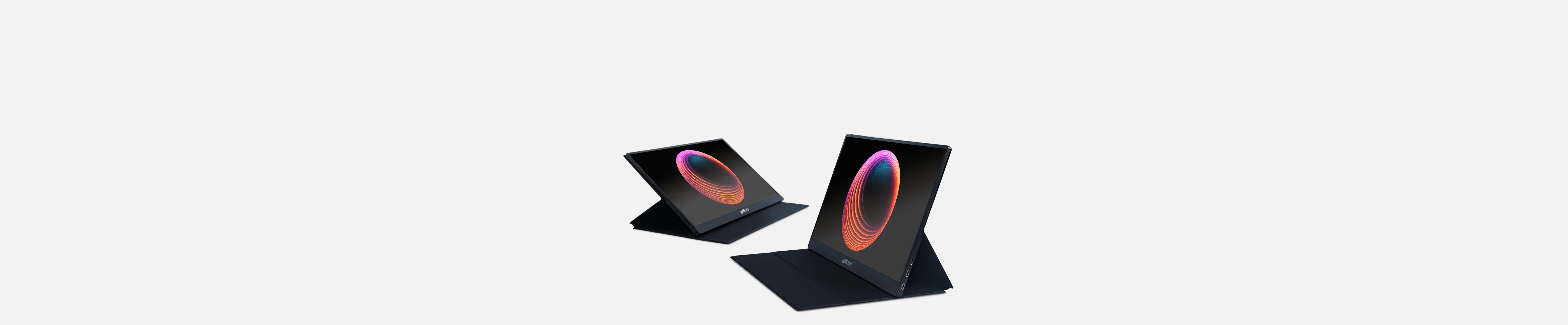 Fold portable monitor