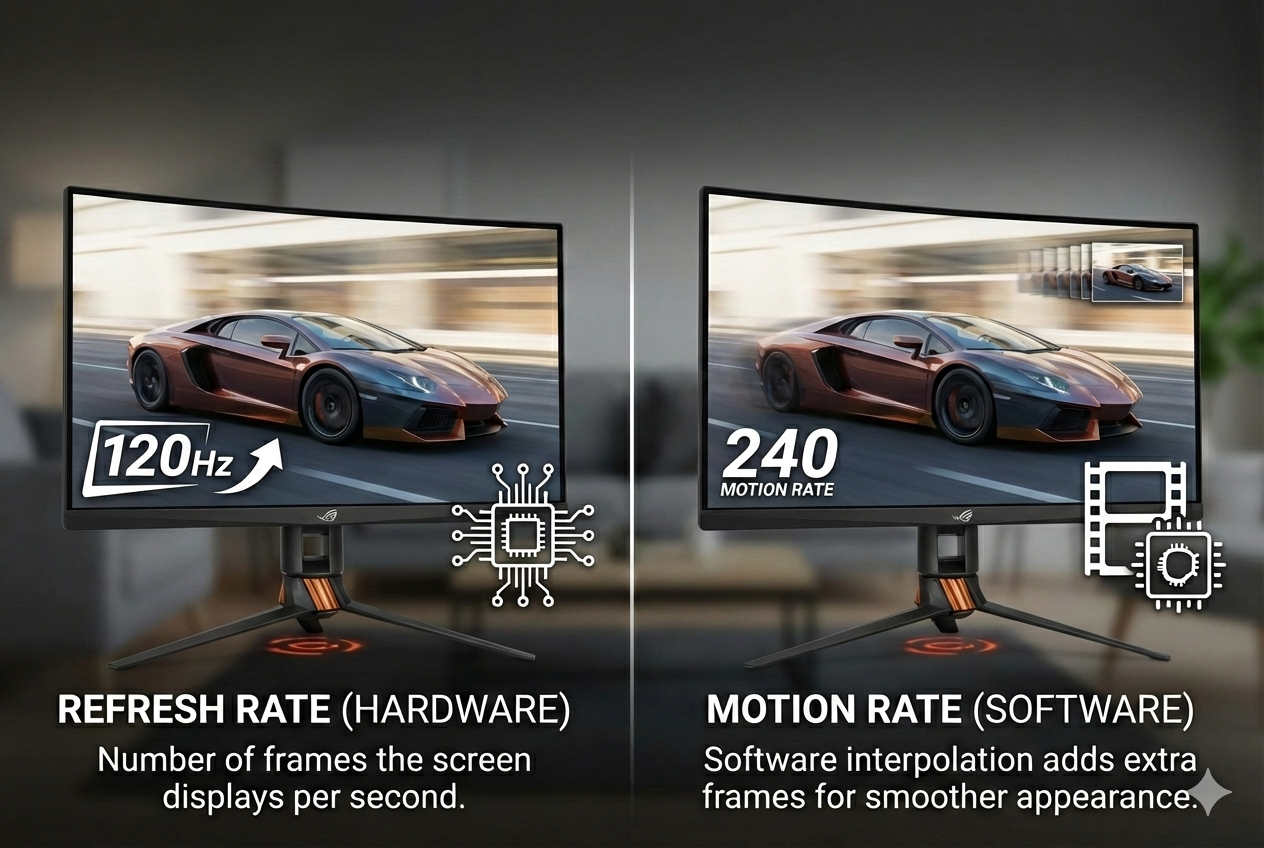 Motion Rate vs Refresh Rate