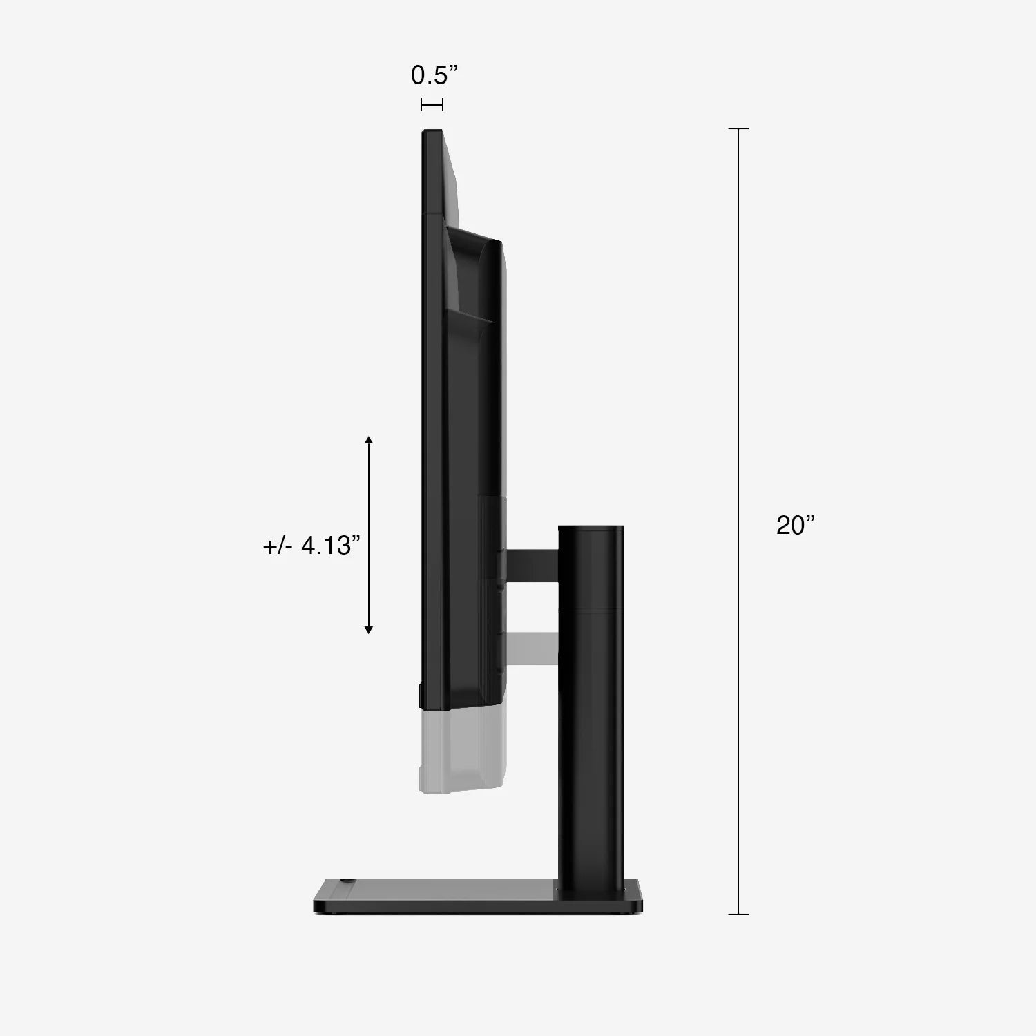 The size of MP 4k monitor