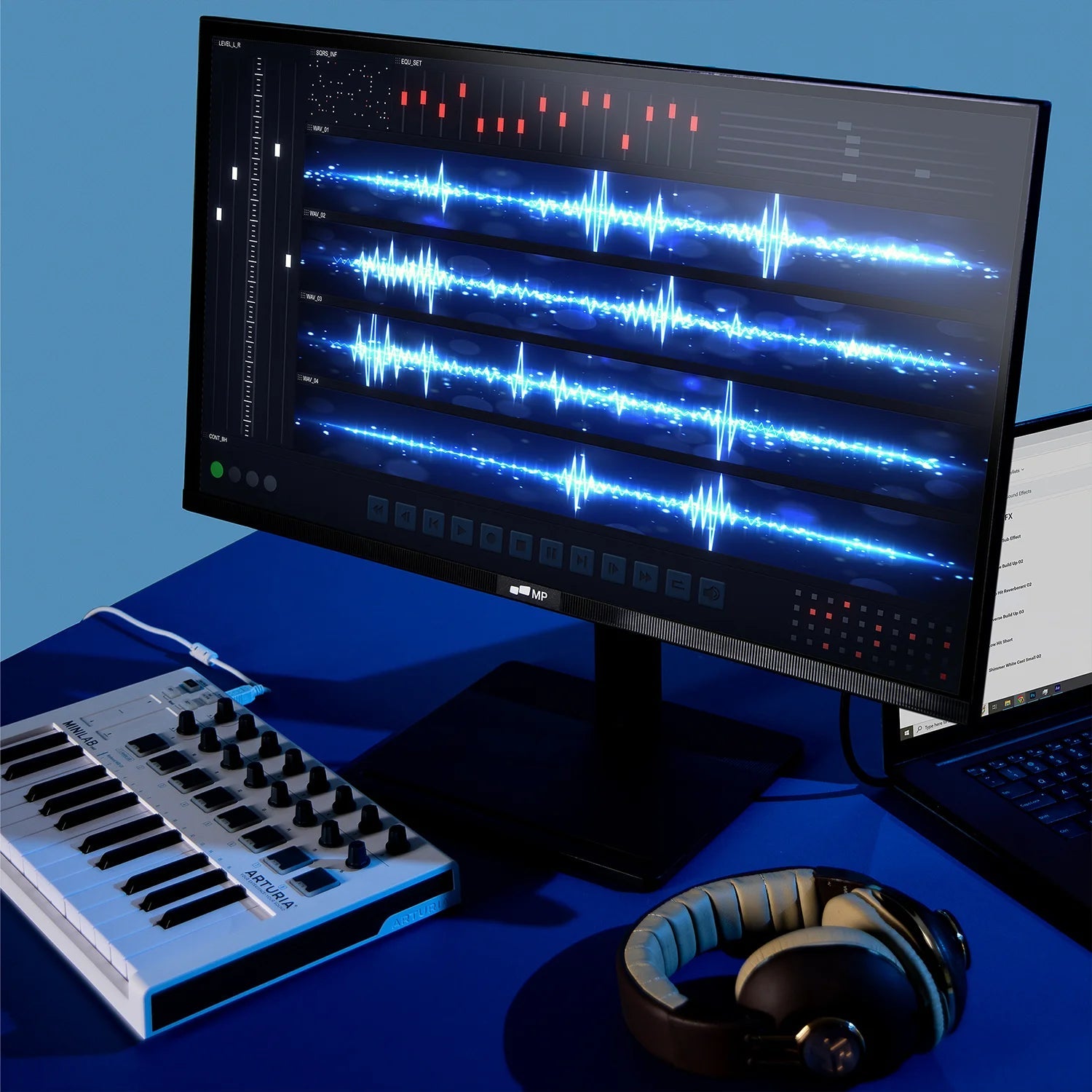 MP 4k uhd monitor for audio editing