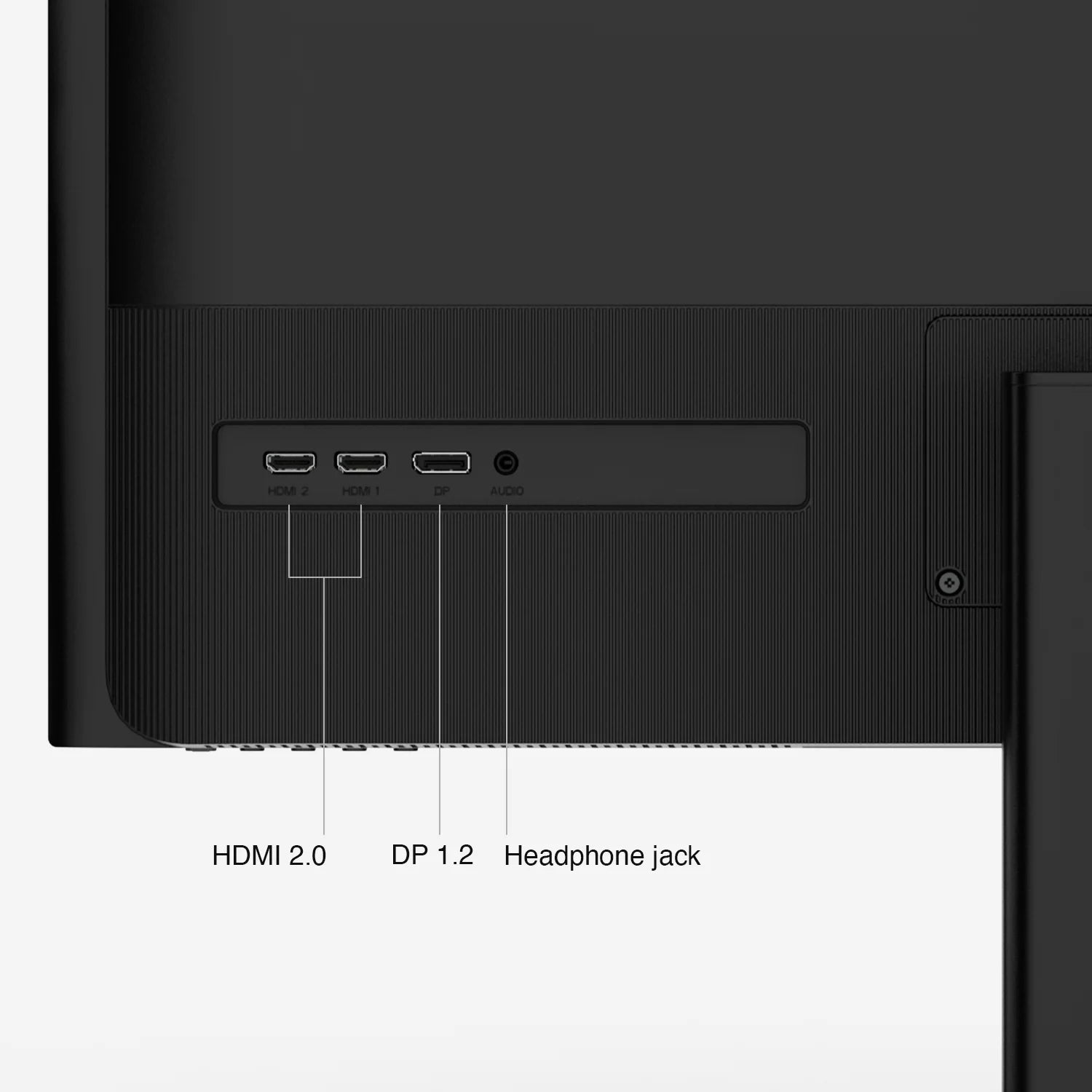 Connections of MP 4k monitor