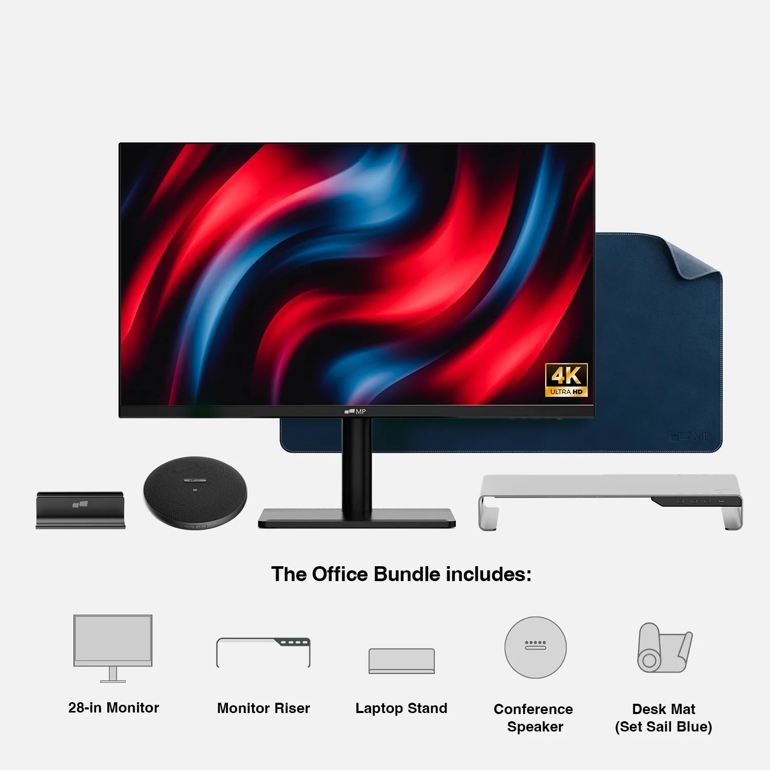 28 4K Desktop Monitor Office Bundle