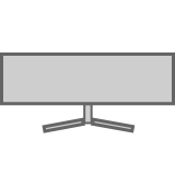 1 × 44.5" Curved Monitor