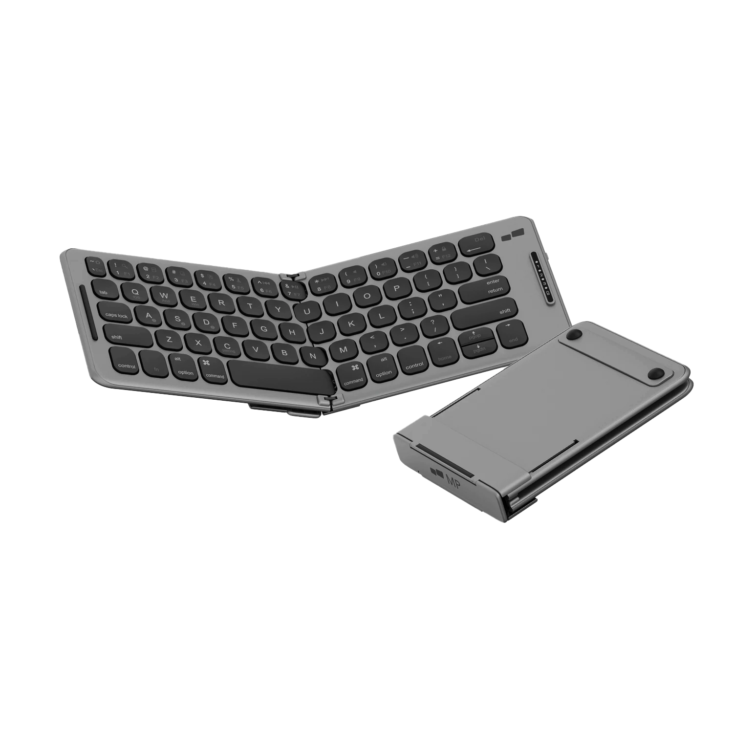 MP Teclado Bluetooth plegable de píxeles móviles, teclado inalámbrico  portátil ultradelgado recargable, teclado Bluetooth plegable, compatible  con
