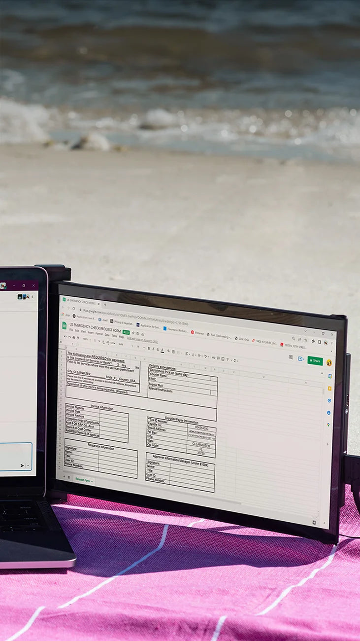 Duex Max Portable Dual Screen for Laptop Work on the go