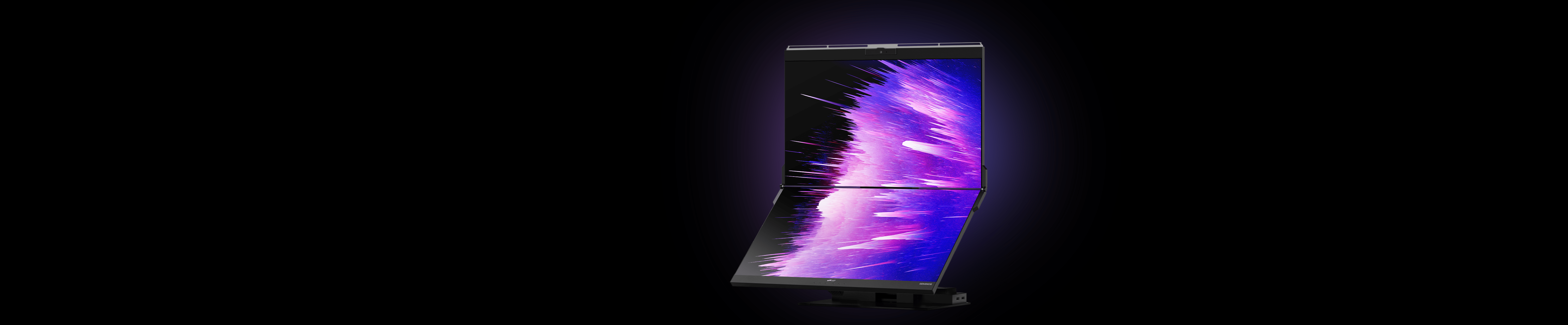 Mobile Pixels Geminos stacked dual desktop monitor
