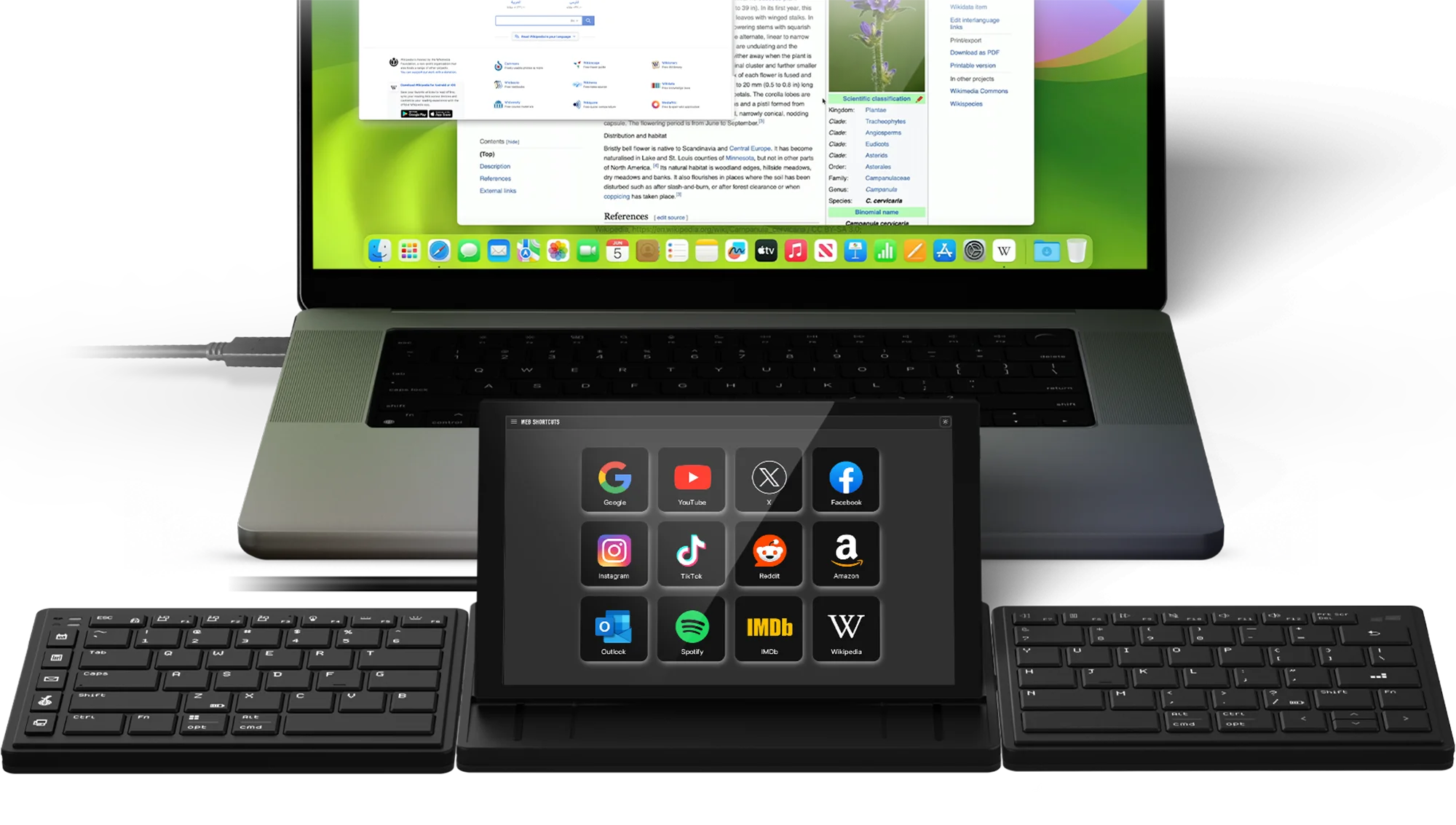 Tetra Ergonomic Split Keyboard with Screen