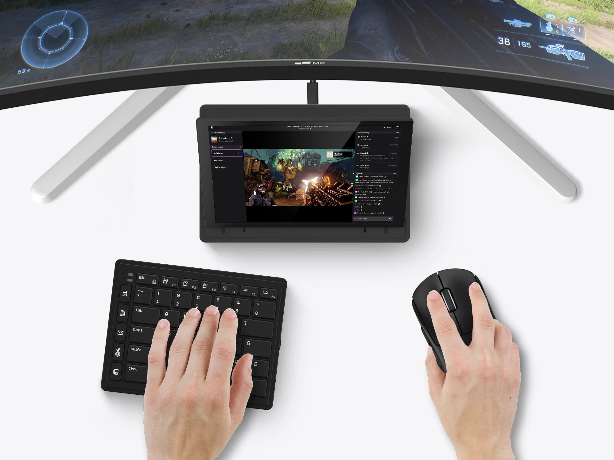 Tetra Keyboard in Game Mode