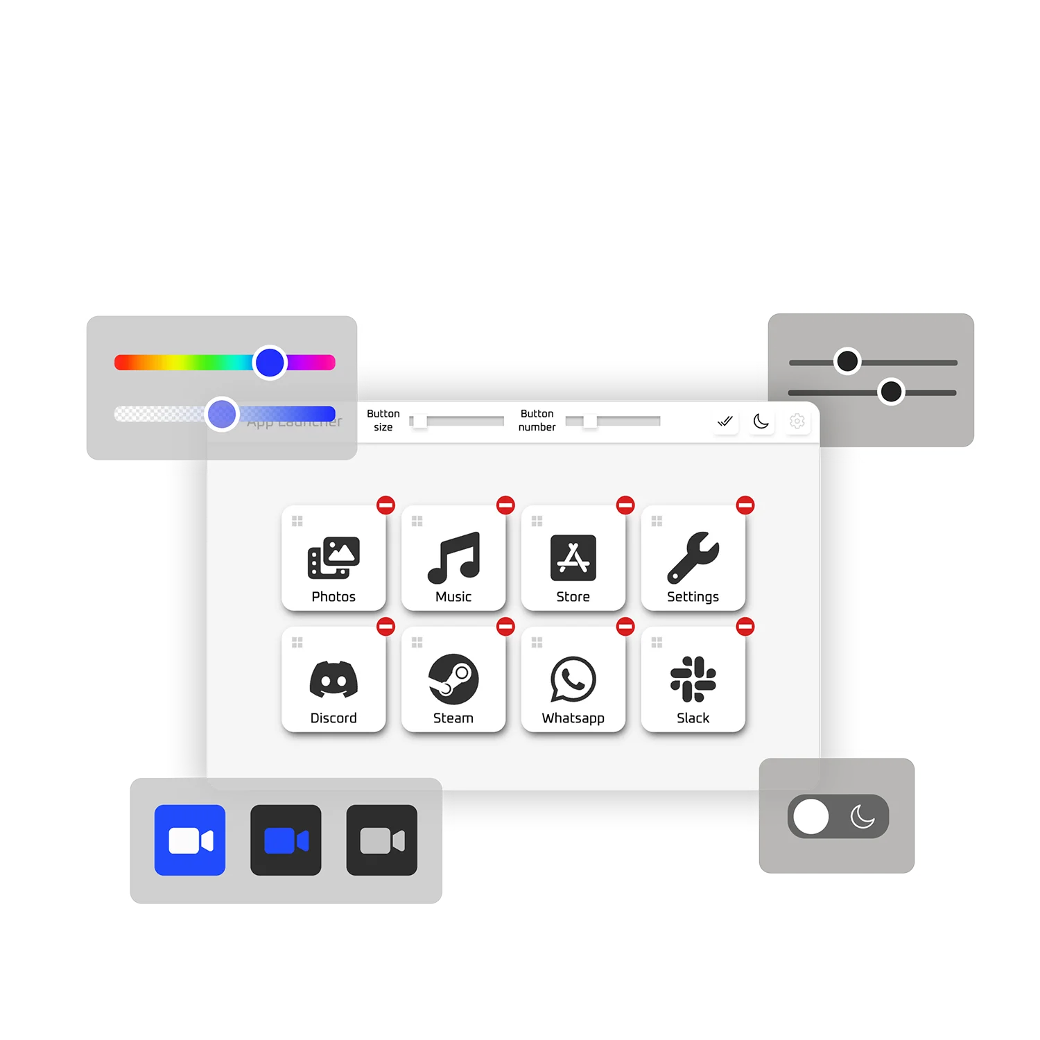 Tetra split keyboard with customizable hotkeys