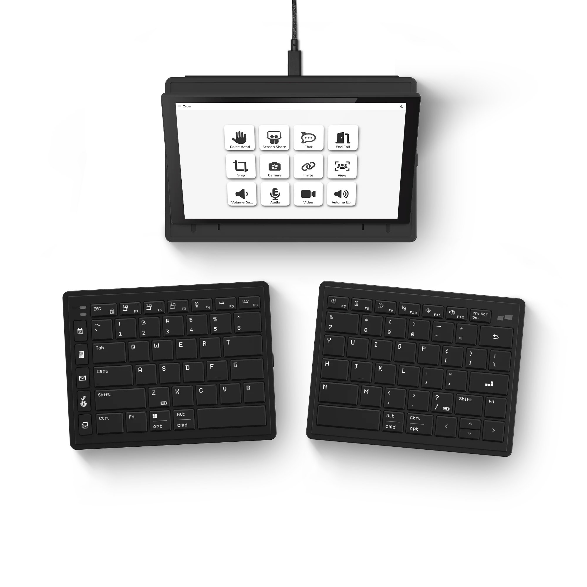 Tetra Ergonomic Split Keyboard with Touch Screen