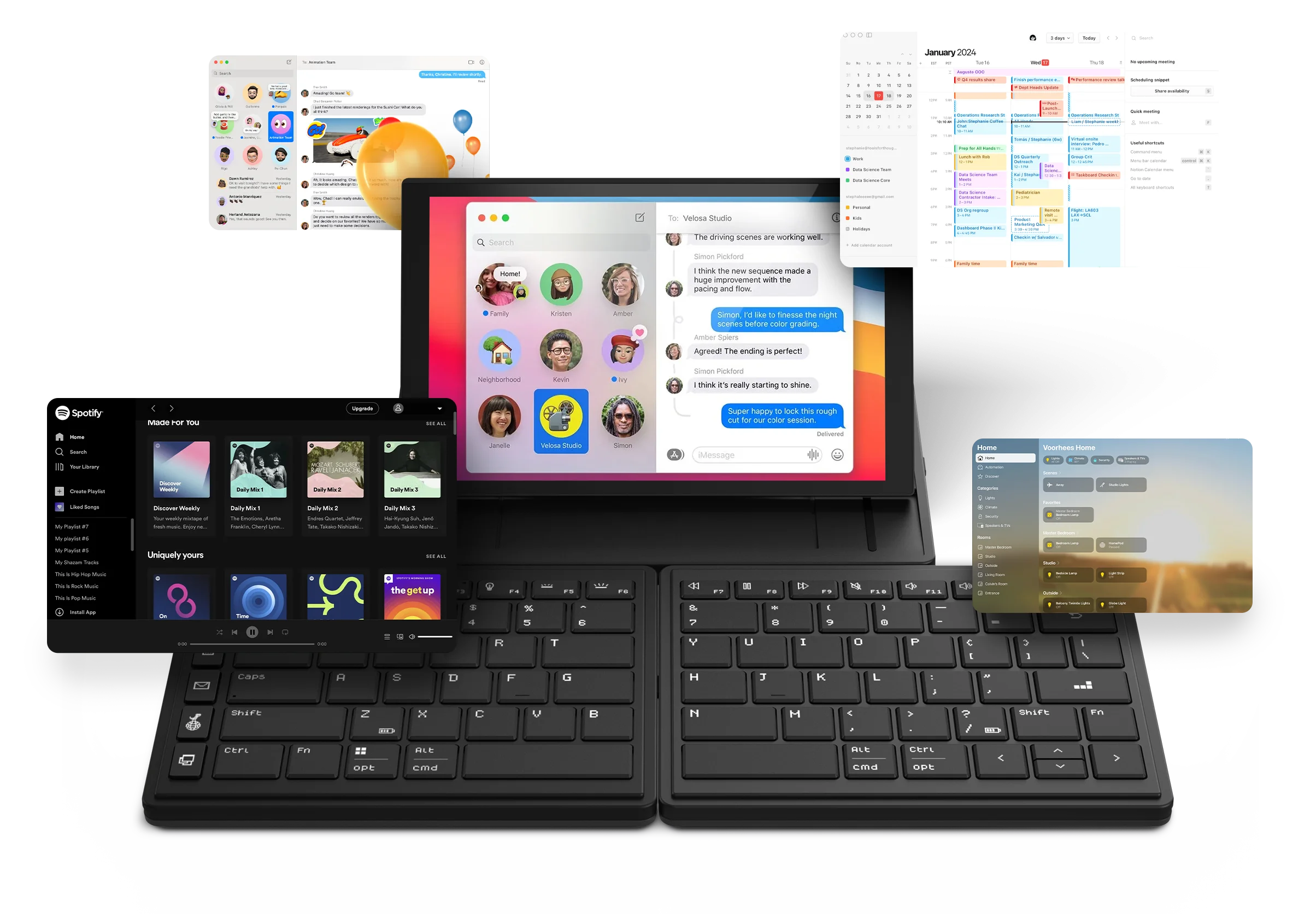 Tetra Ergonomic Split Keyboard with Touch Screen
