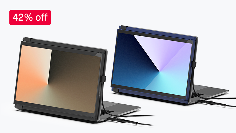 Grey Duex Max dual screen extender for laptop